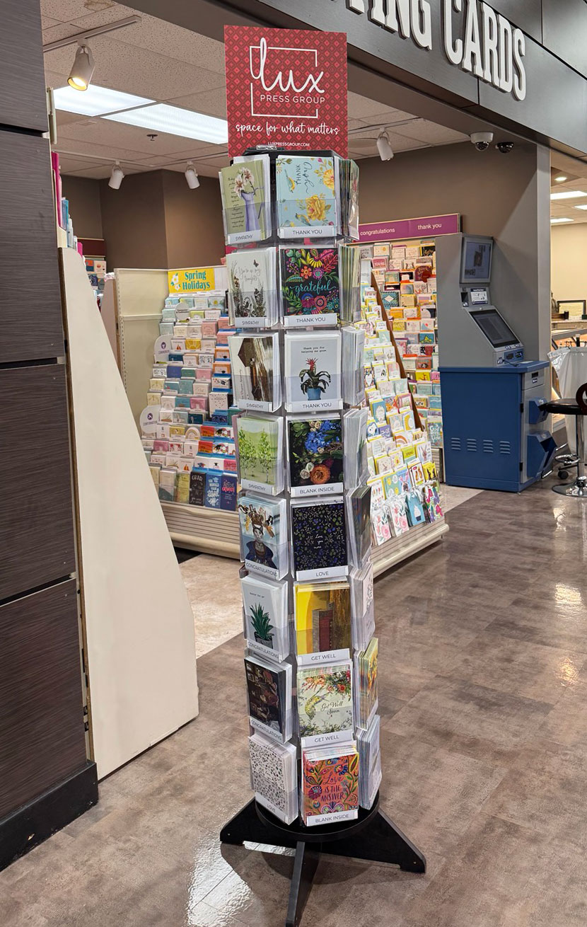 Lux Press Group retail display fixture